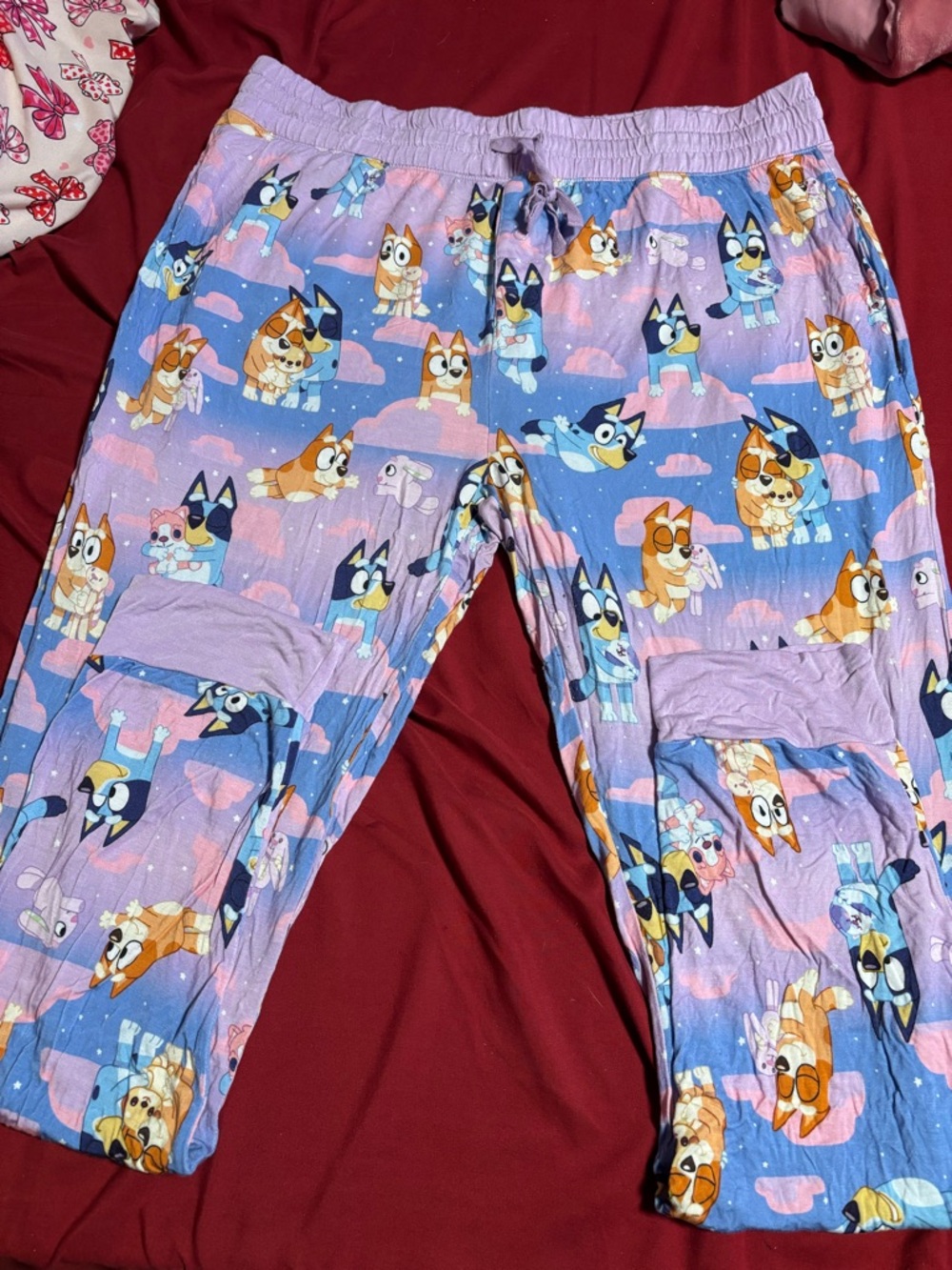 Little Sleepies Purple and Blue BLUEY Pajama Pants